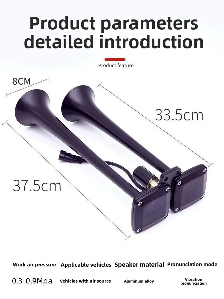 Bocina triple de gas GoodSmall Horn 24 V para camión