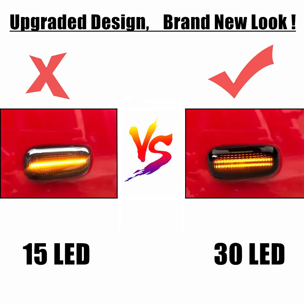 Intermitente LED secuencial lateral para Audi A3 A4 A6 8P B6/C6 05-08 - imagen 5