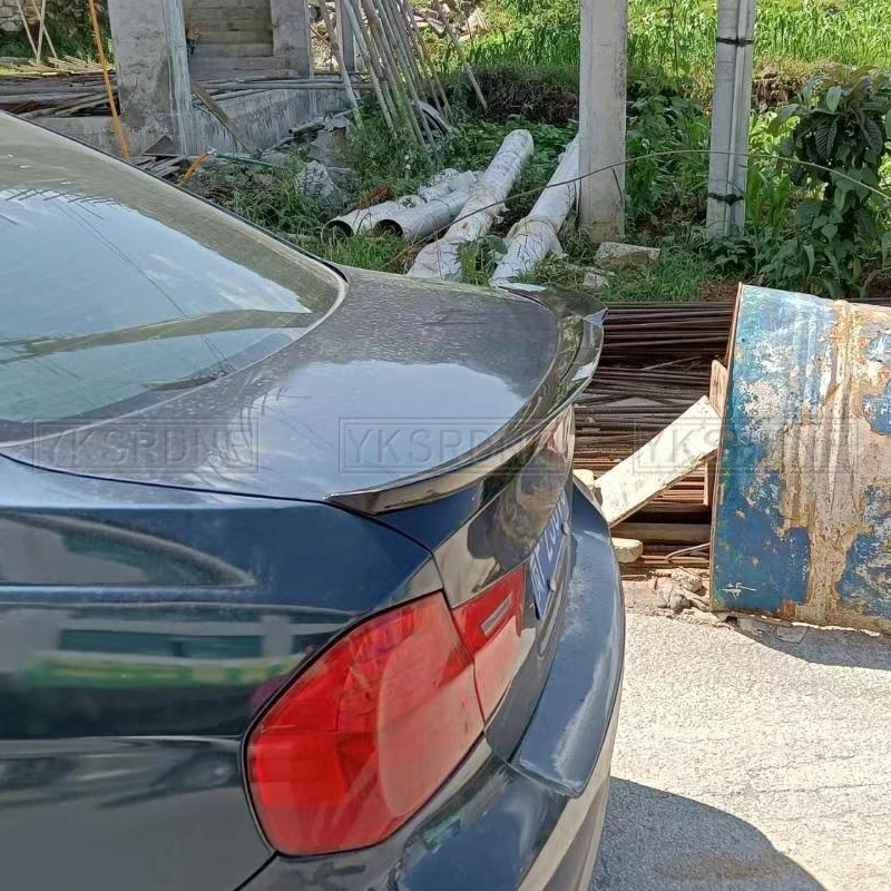 For BMW 3 Series 320i 320d E90 2005--2011 High Quality ABS Plastic M4 Style Rear Trunk Spoiler Trunk Cover Wing Car Accessories - imagen 4