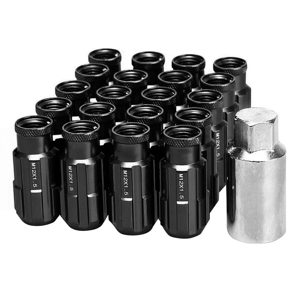 Tuercas de rueda carreras extendidas universales aluminio para Nissan - imagen 4