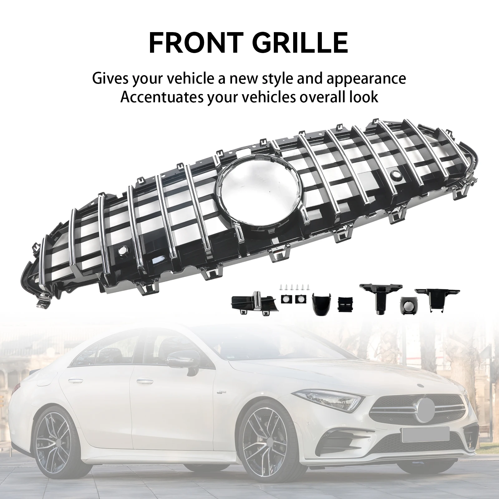 Parrilla cromada del parachoques delantero Mercedes CLS W257/C257 - imagen 2