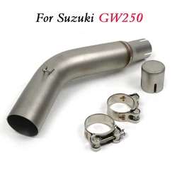 Tubo de enlace modificado escape acero inoxidable Suzuki GW250 GW250F