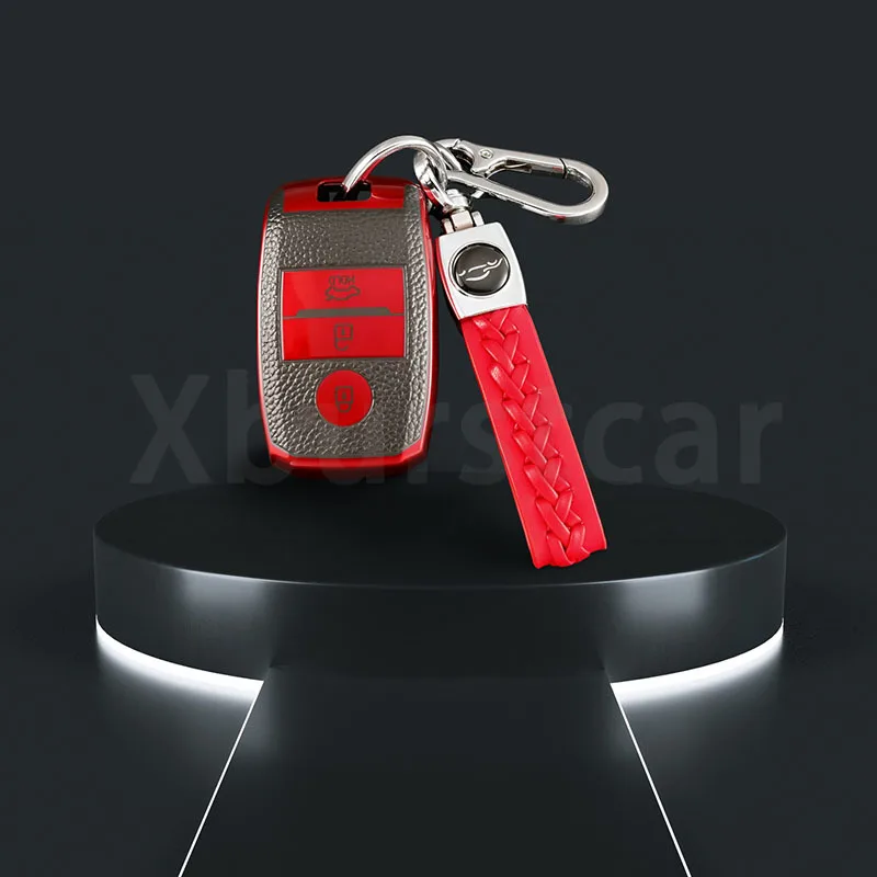 Funda de llave Kia de cuero, 3 botones – Rio, Sportage y Niro - imagen 5