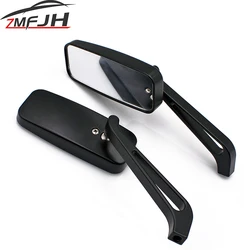 Retrovisores universales negros para moto Harley, Honda y Kawasaki