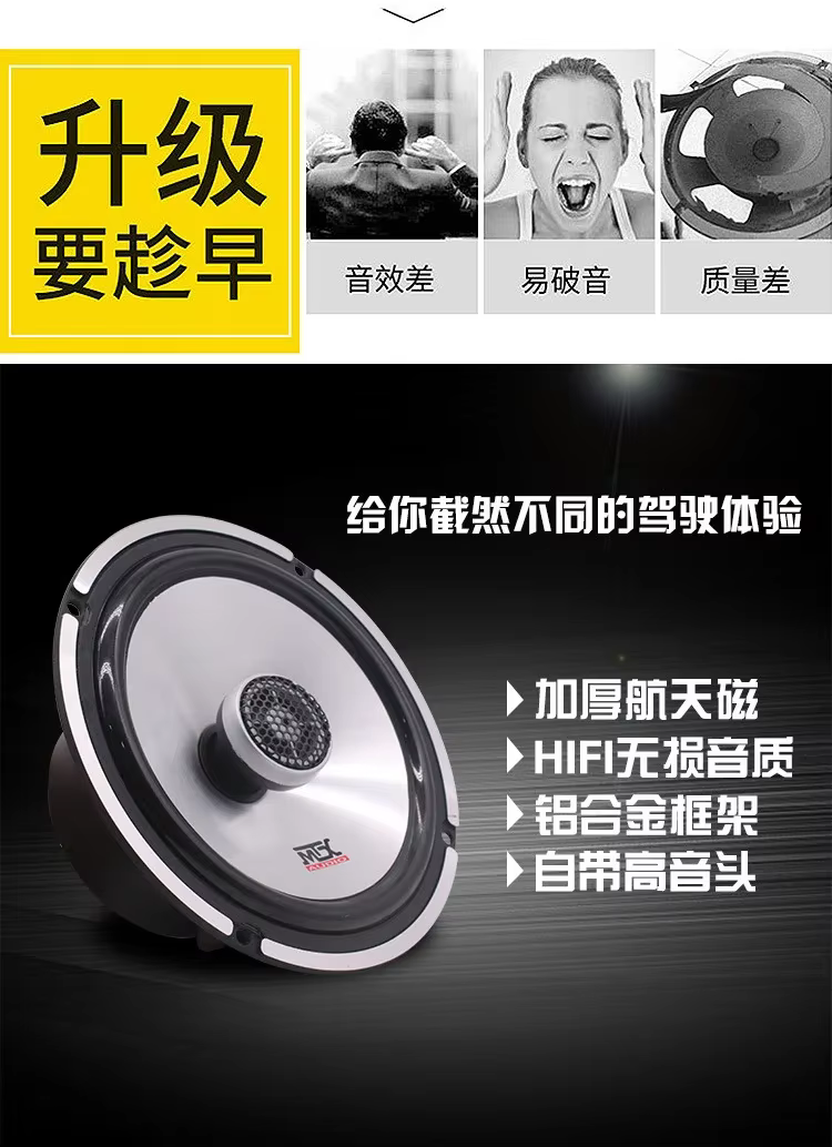Detalle del altavoz coaxial