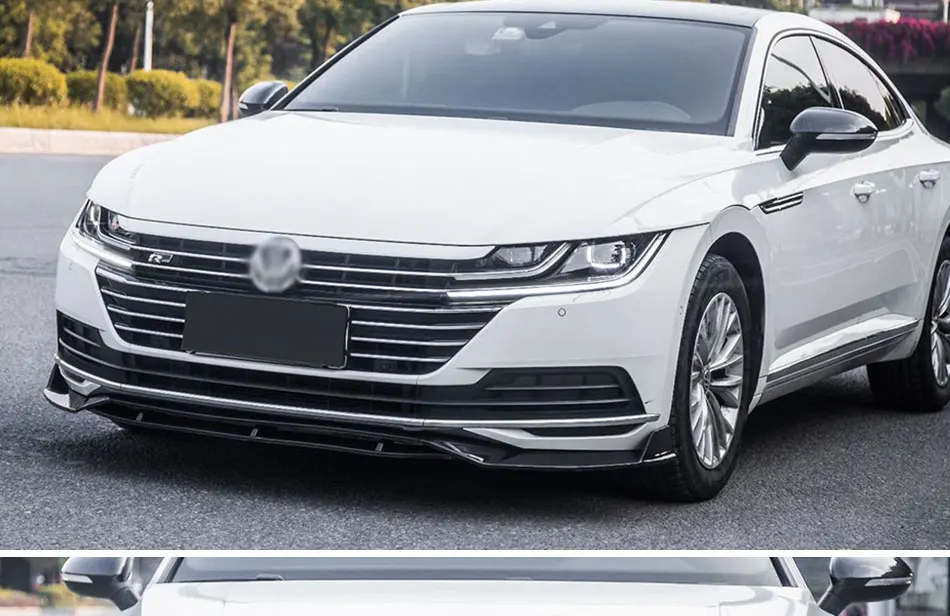 Separador negro para el parachoques delantero de Volkswagen CC