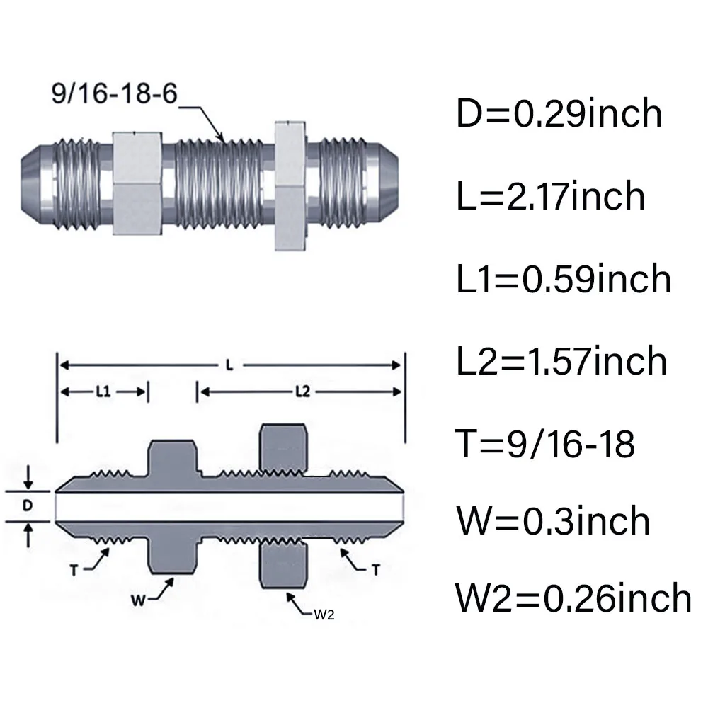 0 grados 90 grados AN6 AN8 AN10 mamparo adaptador de unión de ajuste acampanado 6AN 8AN 10AN accesorio para Tab Rr Wirewall aluminio negro - imagen 4