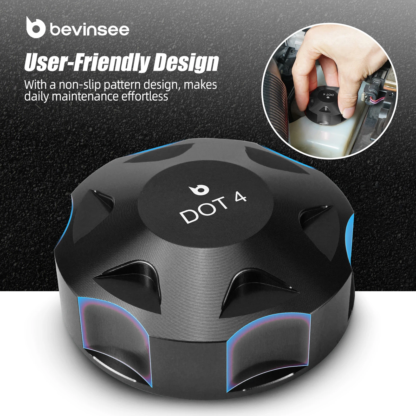 Tapa de líquido de frenos de aluminio para Audi, VW, SEAT y Skoda - imagen 3