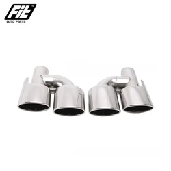 Puntas de escape dobles de 63 mm para Mercedes-Benz W204 C300/C63