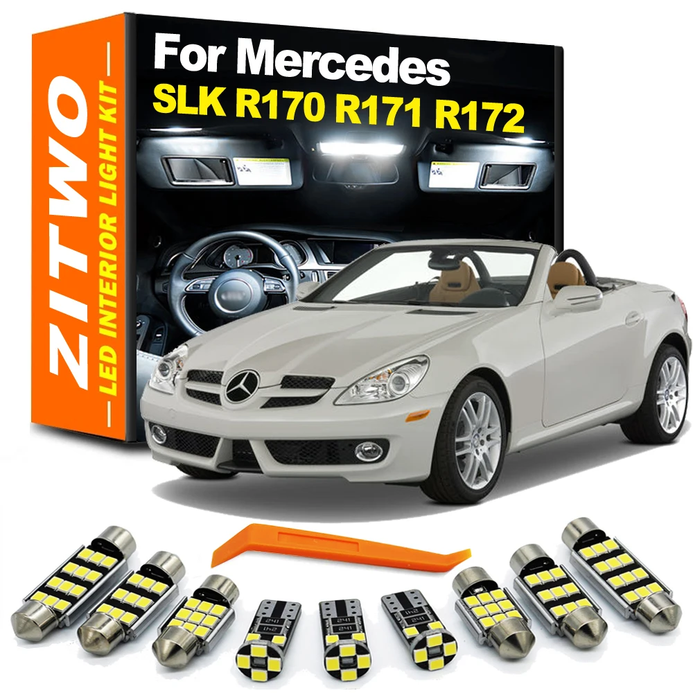 ZITWO accesorios de coche Kit de luz Interior LED para Mercedes Benz MB SLK-Class R170 R171 R172 SLK200 SLK280 SLK300 SLK350 1996-2015