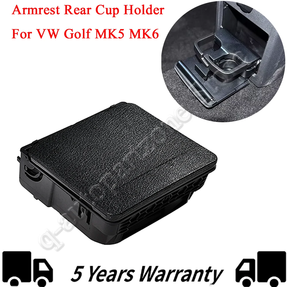 OEM 1K0862532 Reposabrazos trasero VW Golf MK5-MK6 con portavasos