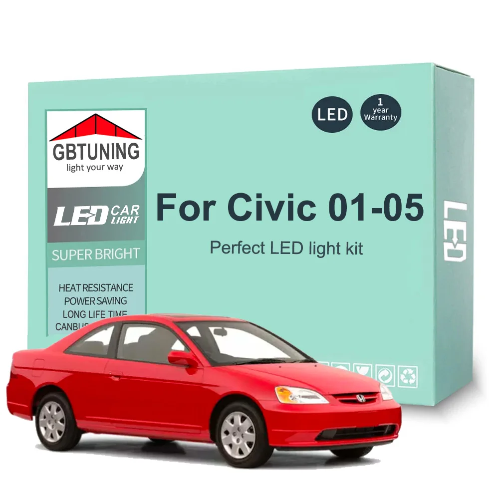 Kit bombillas LED interior Canbus - Honda Civic VII 2001-2005