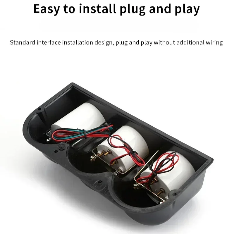 Kit medidores digitales 3 en 1 52mm – Voltímetro tacómetro temperatura agua - imagen 5
