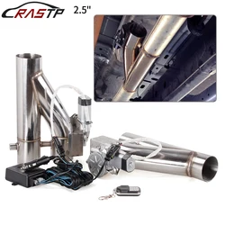 RASTP Kit de corte de escape eléctrico doble 2,5/2,25 pulgadas