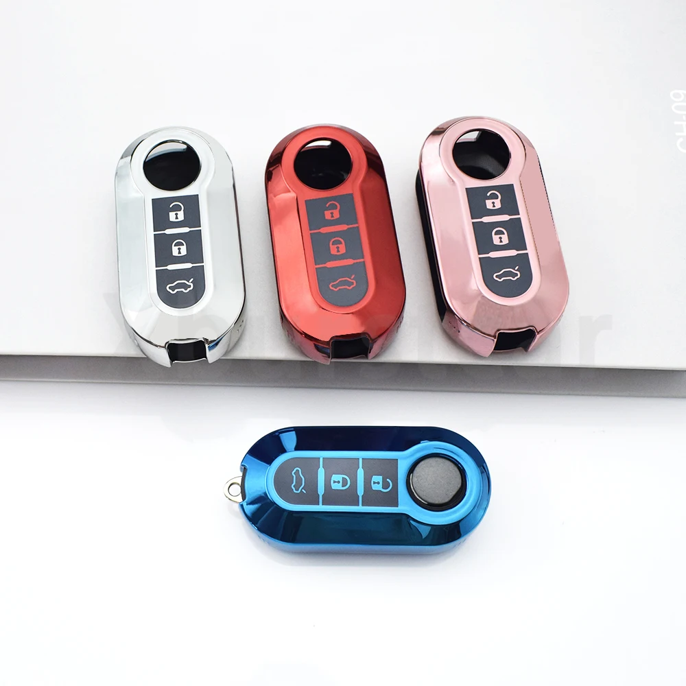 Funda de llave plegable TPU para Fiat 500, 500L, Panda y Ducato - imagen 3