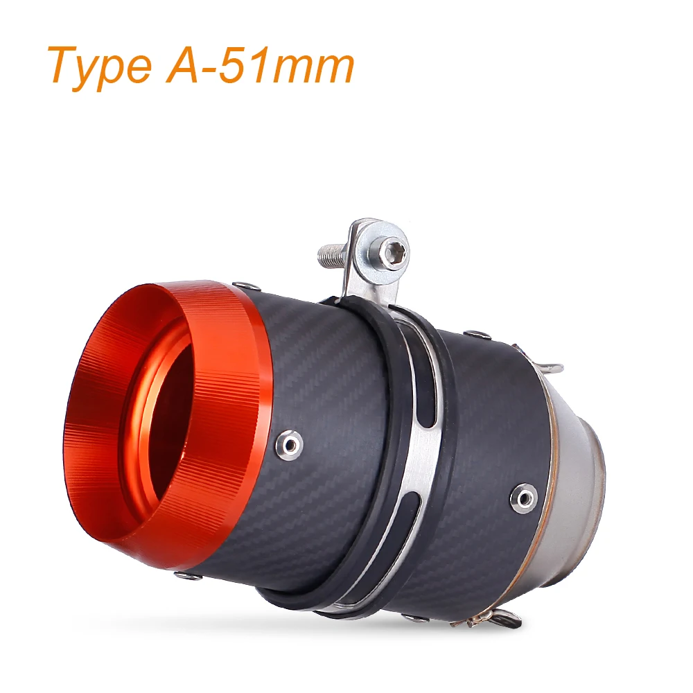 Tubo de escape de fibra de carbono