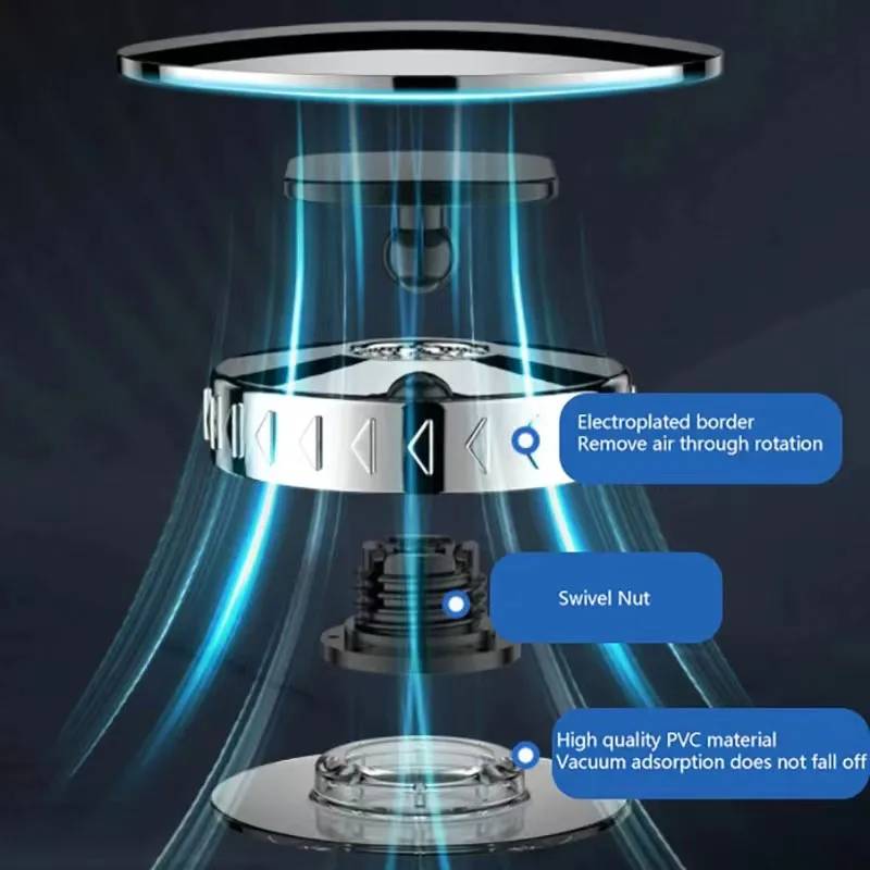 Nuevo espejo retrovisor de punto ciego de adsorción para coche, gran angular 360, espejo redondo pequeño ajustable, espejo retrovisor auxiliar inverso para coche - imagen 5