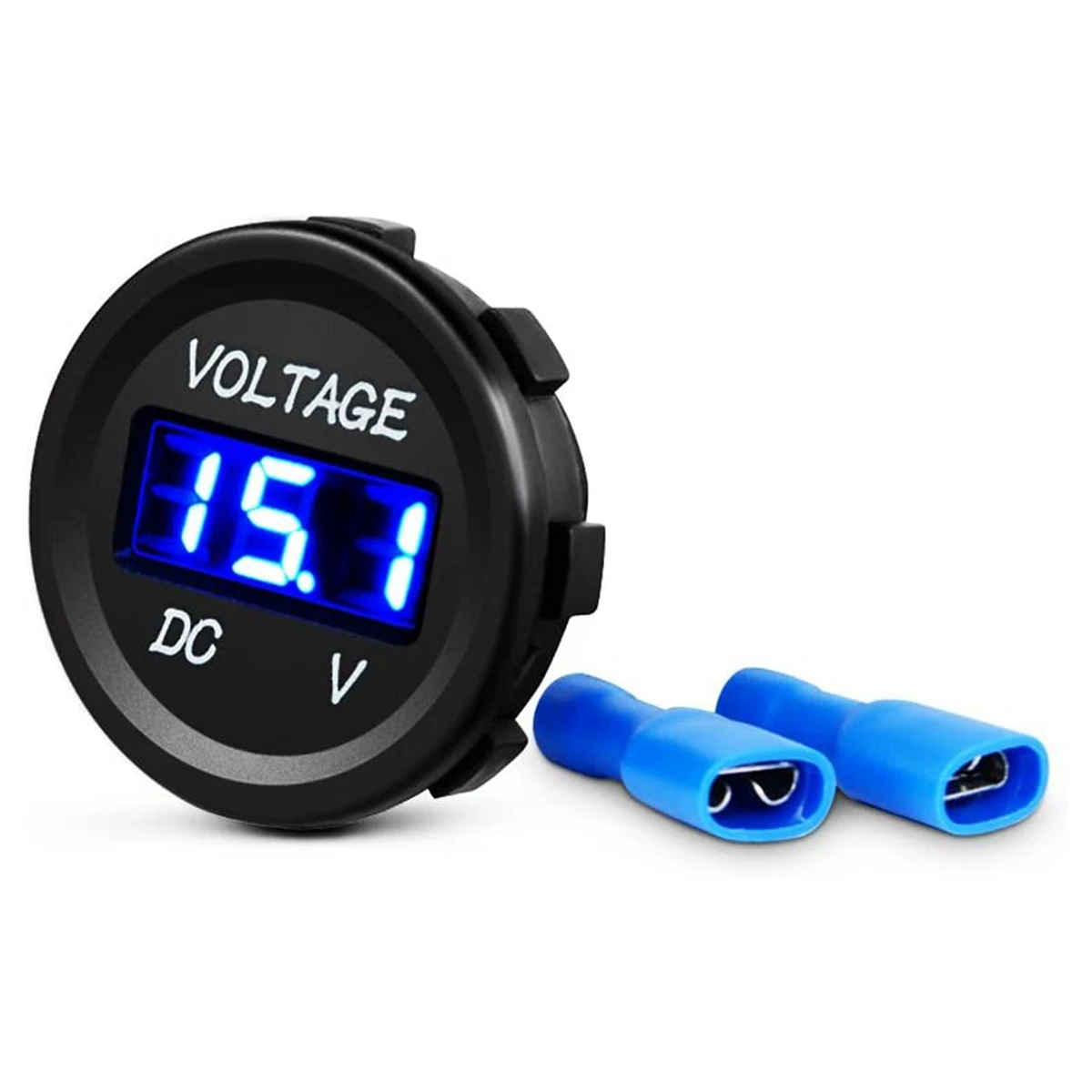 AB56-DC Voltímetro digital LED 12V para barco, moto, camión, ATV, UTV - imagen 5