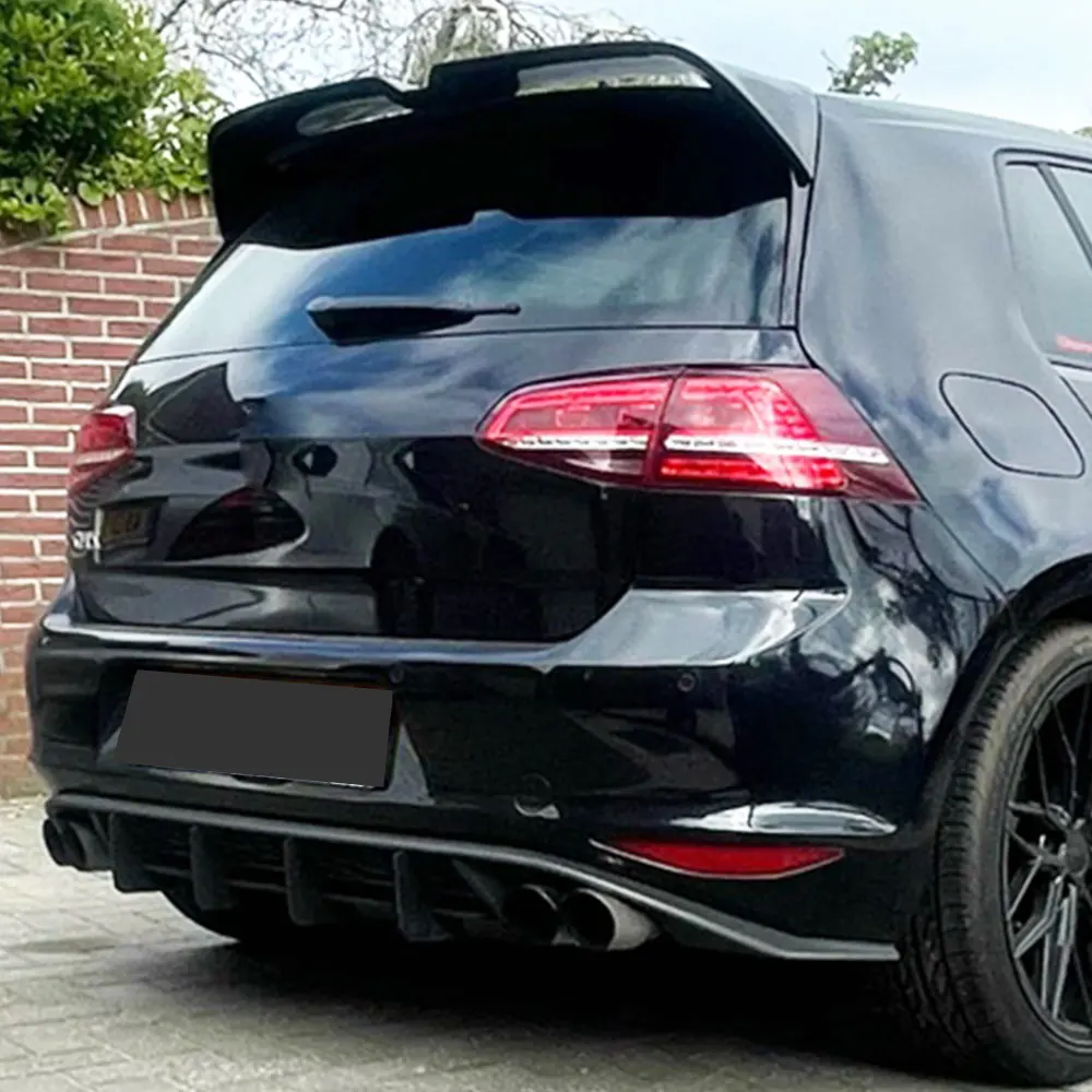 Alerón VW Golf MK7 TSI TDI GTI GTD GTE R negro ABS 2013-2020 - imagen 5