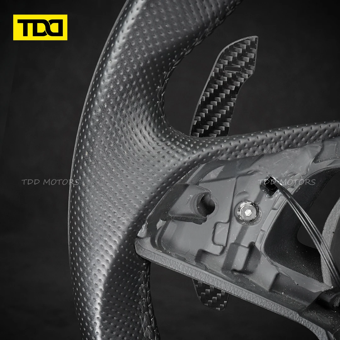 Extensiones paletas cambio TDD fibra carbono – Skoda Octavia VRS 2019 - imagen 4