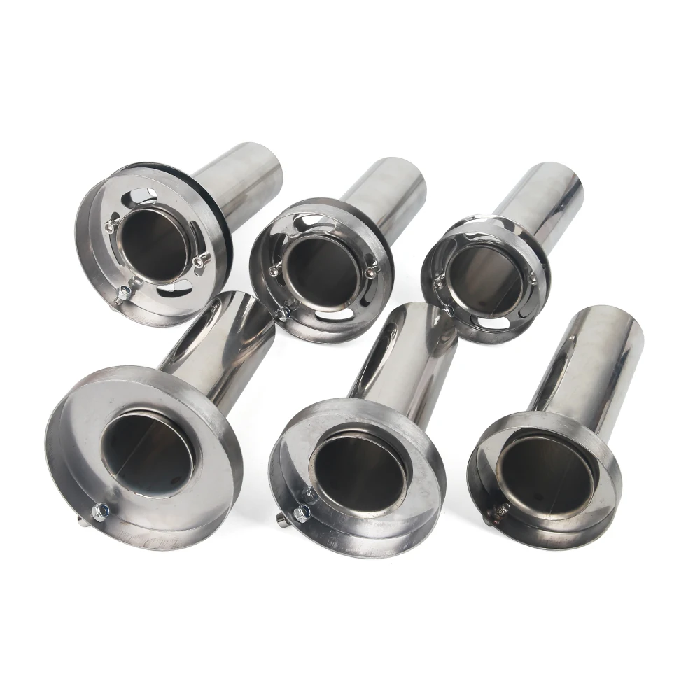 Silenciador escape cromado universal - 85 a 110 mm