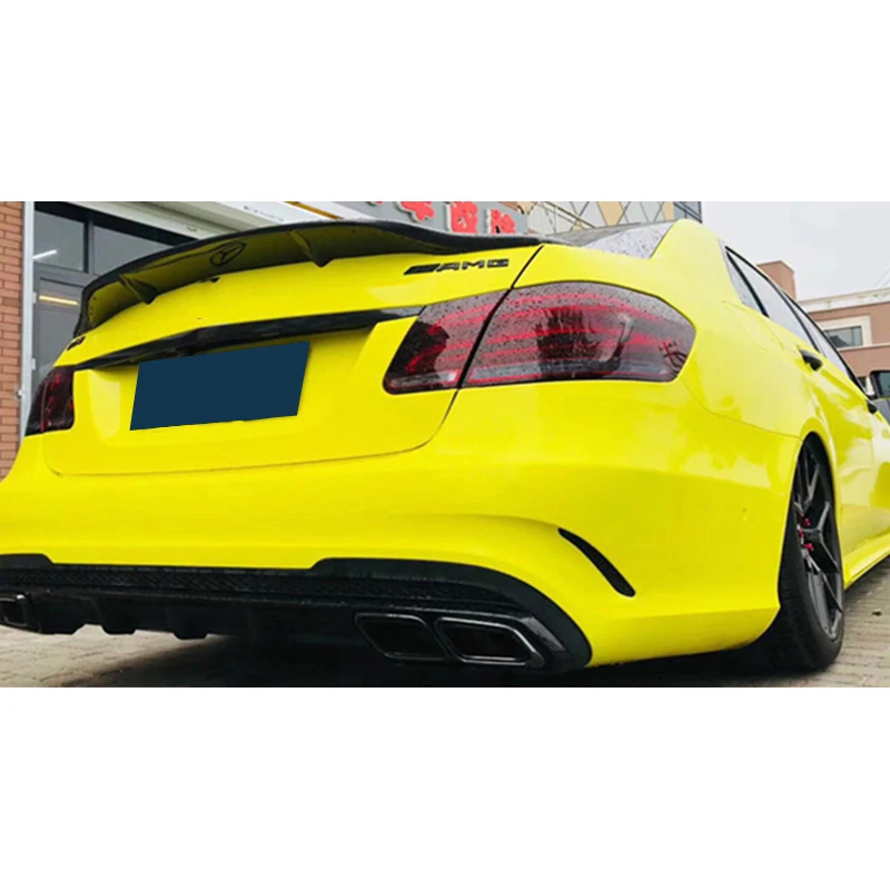 Alerón de fibra de carbono para maletero, alerón trasero estilo R para Benz W212, E200, E260, E300, E350, E400, E500, 2009-2013, sedán de 4 puertas - imagen 2