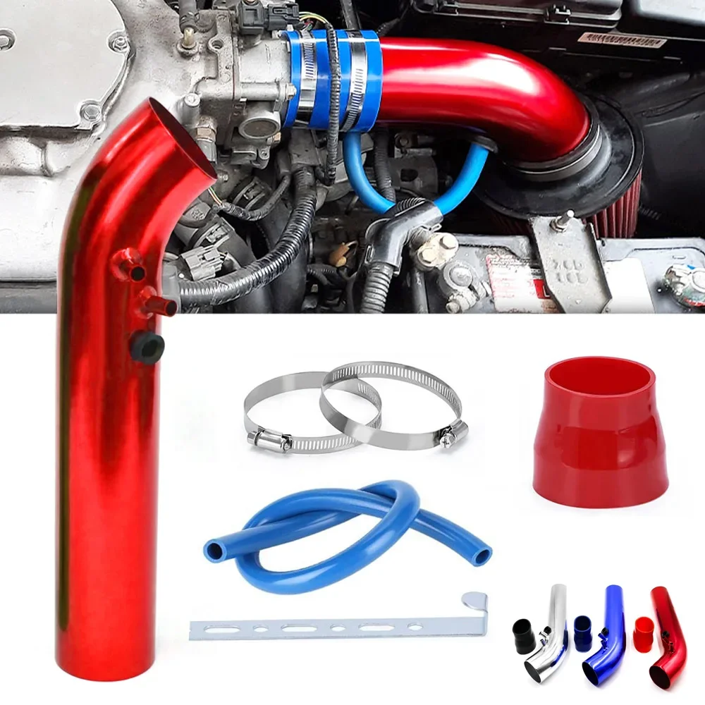 Tubo admisión aire frío aluminio 76mm kit racing universal
