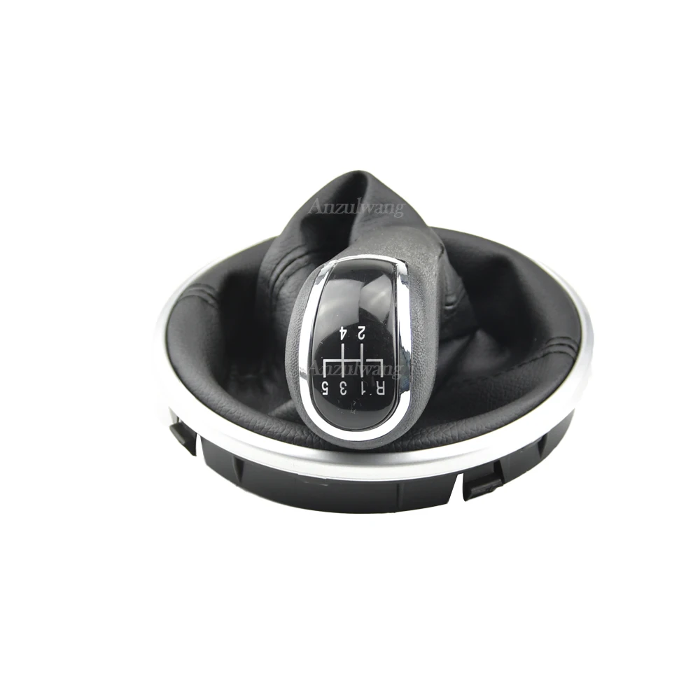 Perilla de cambio Skoda Fabia 2 con fuelle de cuero