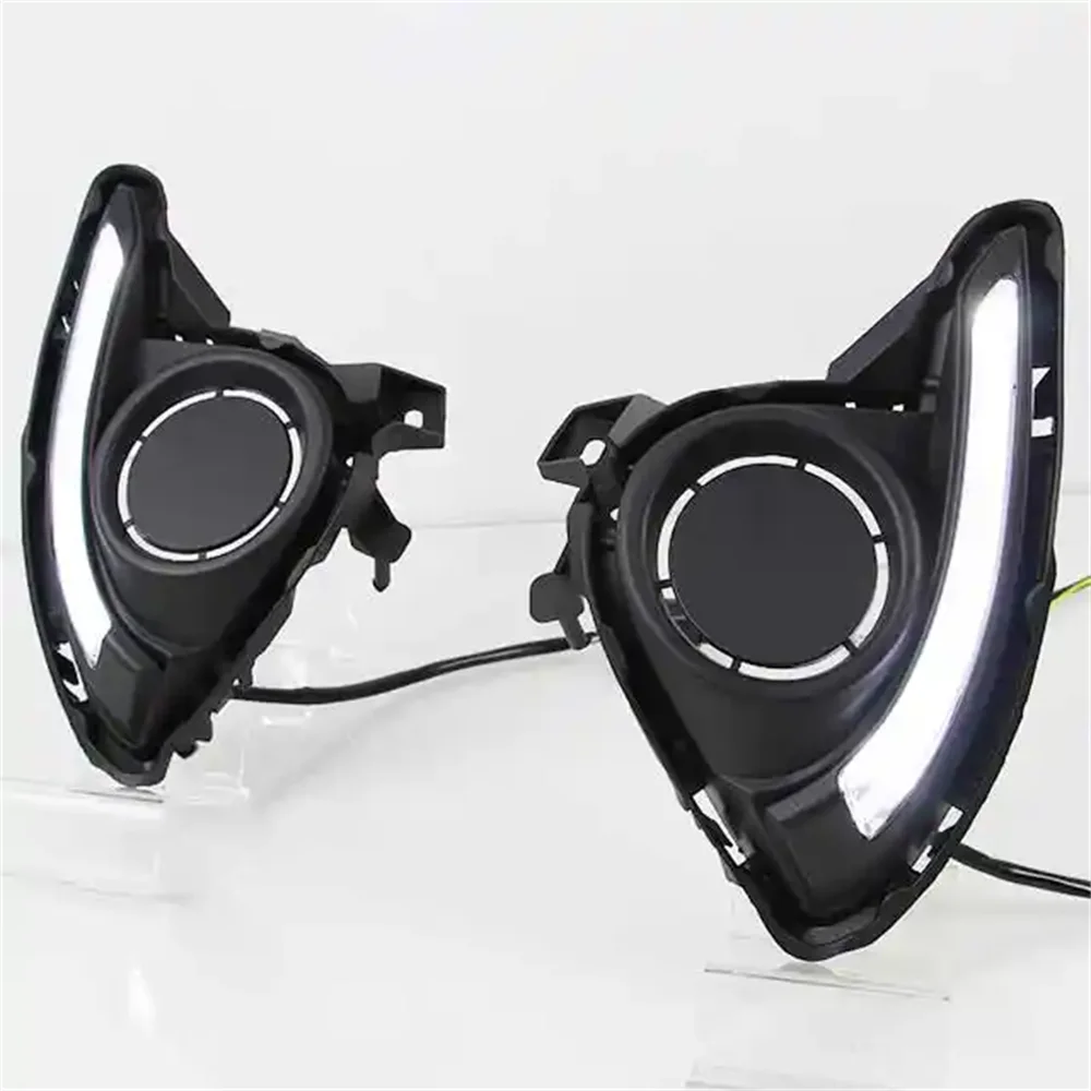 Luz de circulación diurna Led Drl para Mazda 2 Demio 2015 2016 2017 lámpara antiniebla 12V luz diurna - imagen 3