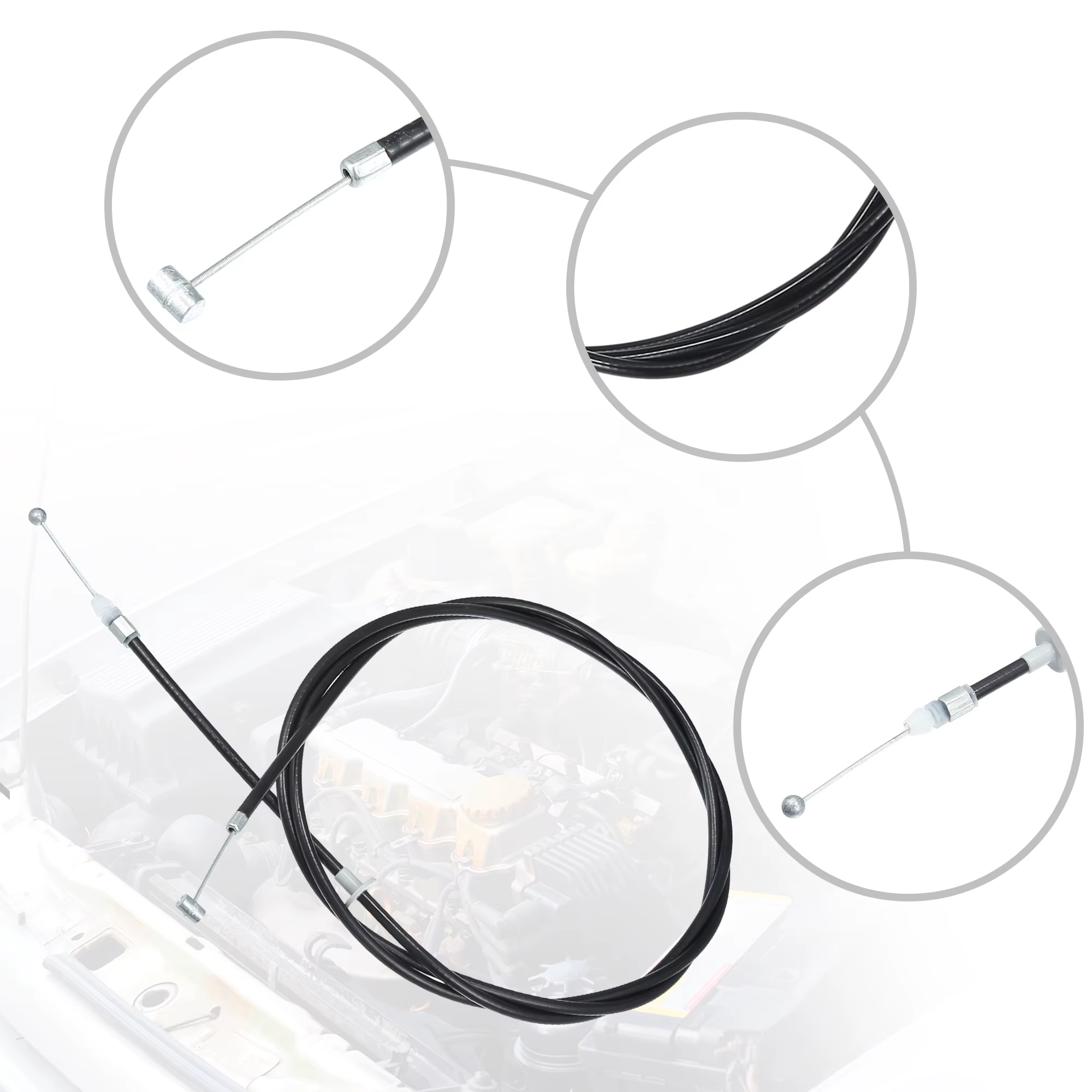 UXCELL 5363042060 Cable de apertura del capó Toyota RAV4 - imagen 5