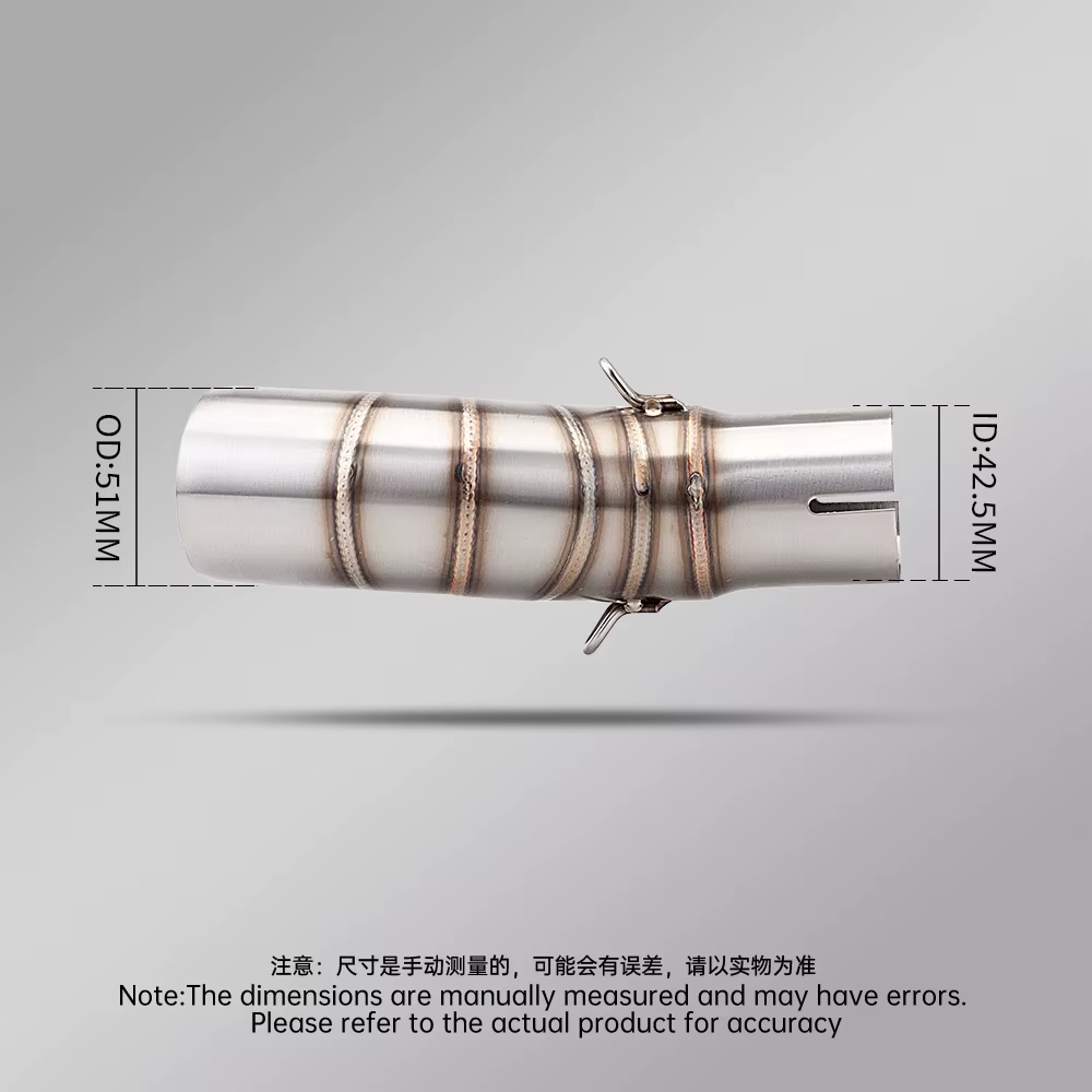 Silenciador escape moto 51mm DB Killer – 450SR 450NK 450SS tubo enlace - imagen 5