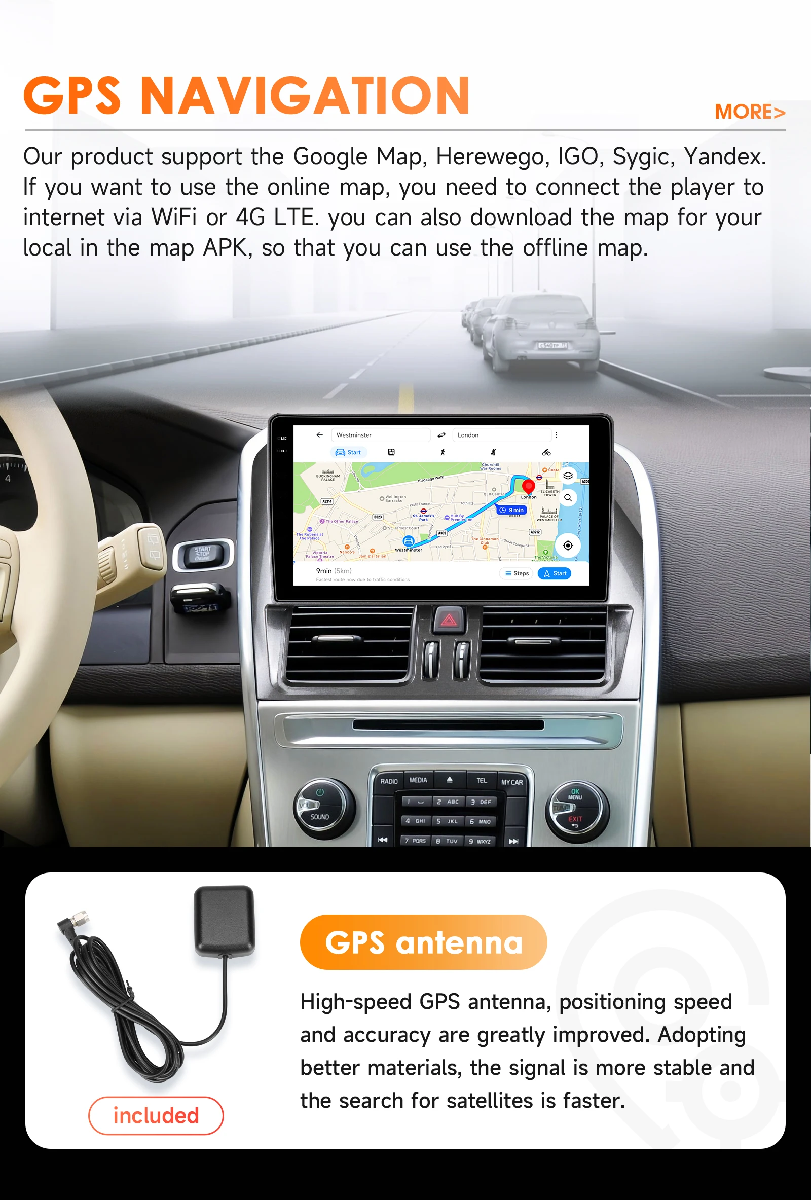 Navegación GPS y mapas