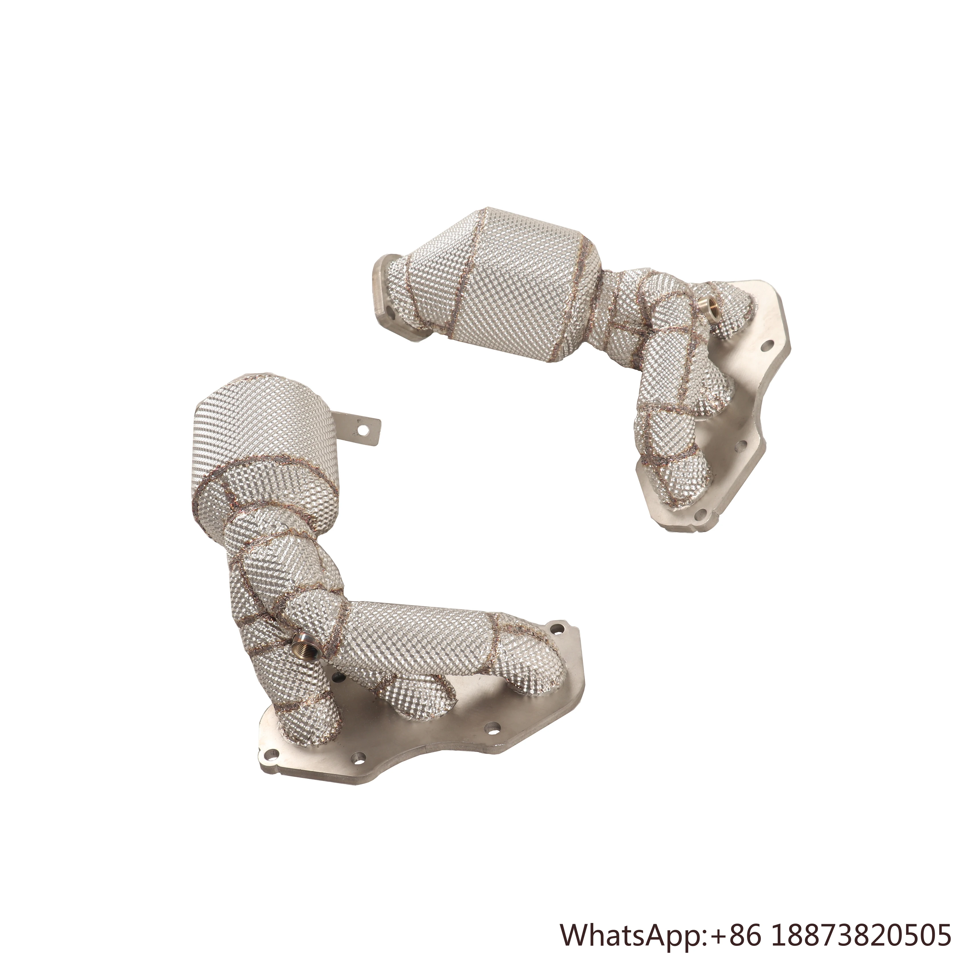 Colectores de cabezales catted de alto flujo de acero inoxidable para escape de cabezales deportivos Lotus Evora 3.5L V6