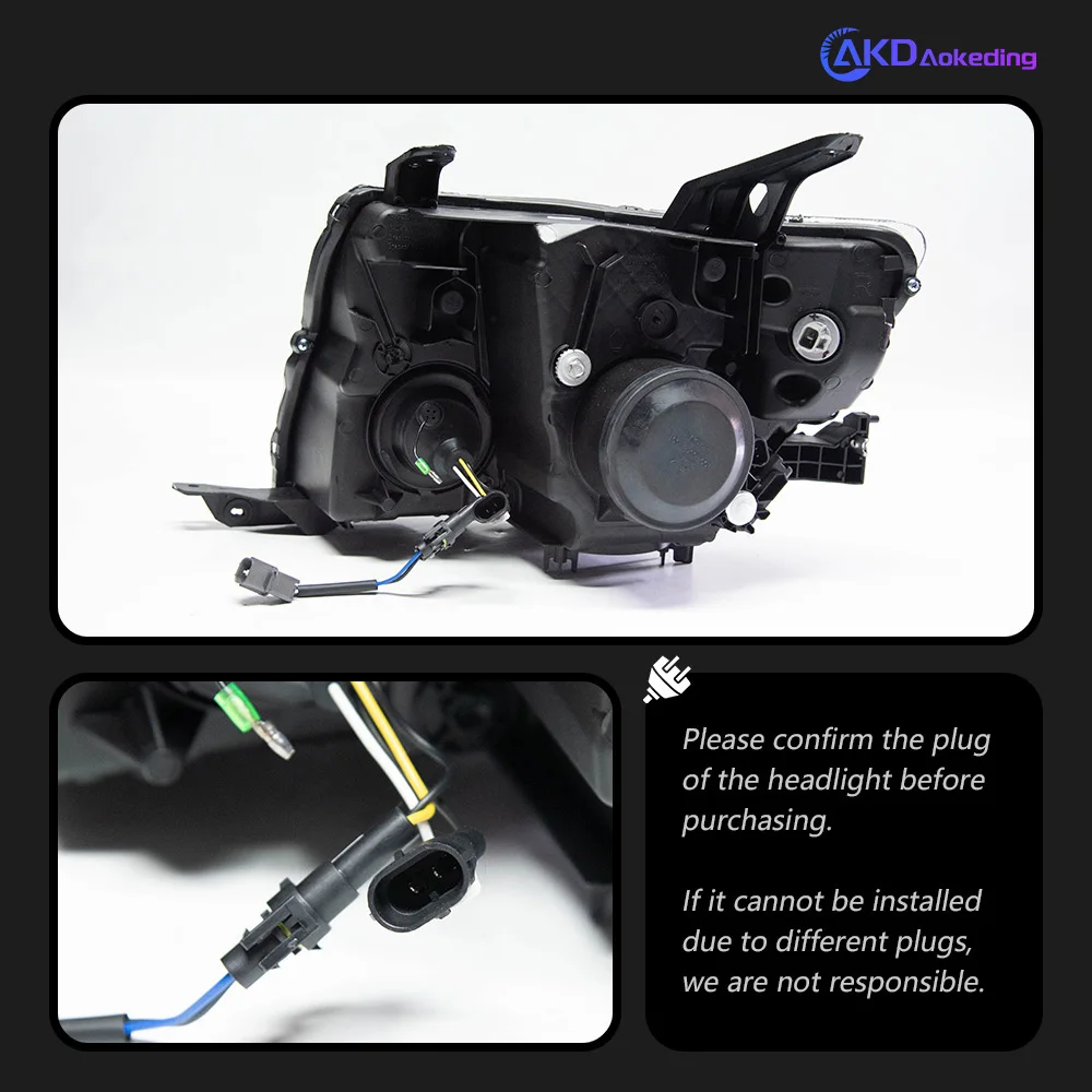 Faros LED proyector Mitsubishi Pajero 2006-2018 DRL – V97 V87 V95 V93 - imagen 4