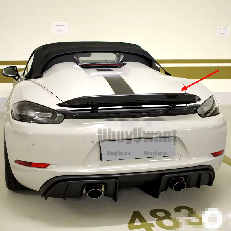 Alerón trasero de fibra de carbono Porsche 718 Cayman/Boxster 2016-2022 - imagen 3