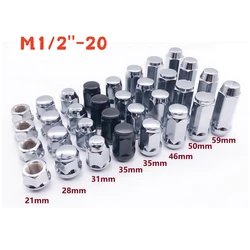 Tuerca de rueda extra larga hexagonal 1/2''-20 para llantas – 21-60mm
