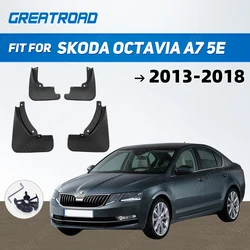 Guardabarros moldeados Skoda Octavia A7 5E 2013-2018 delantero/trasero