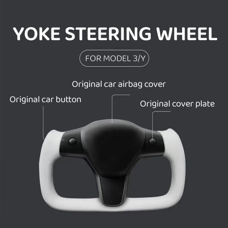 Volante Yoke YOKE 350mm piel Nappa calefactado – Tesla Model 3/Y - imagen 4