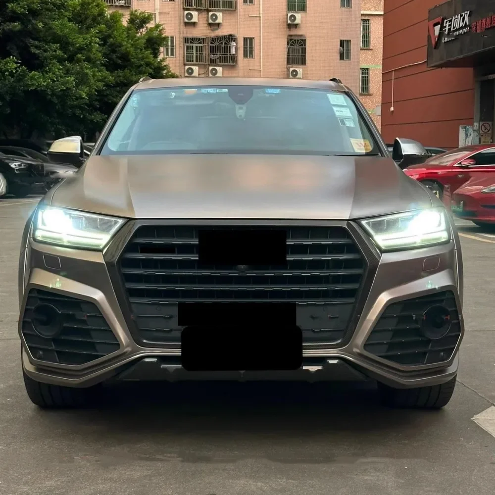 Kit de cuerpo de resina, conjunto de labio de parachoques delantero y trasero para Audi Q7 2016-2019, falda lateral de guardabarros Eyerbrow modificada, accesorios para automóviles - imagen 2