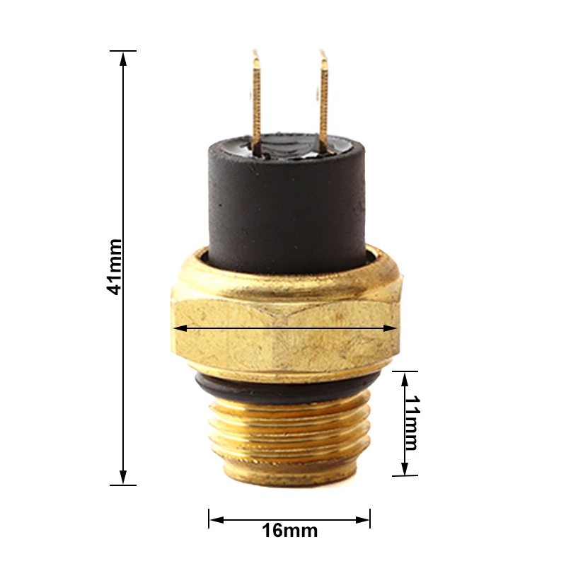 Termocontacto de radiador M16 65/75/80 °C para moto, ATV y scooter - imagen 2