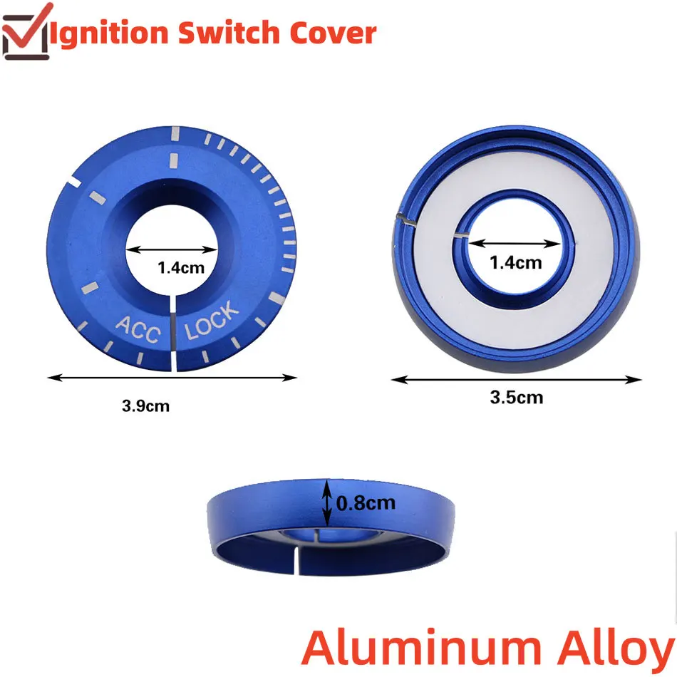 Anillo de encendido de coche, cubierta de interruptor, pegatina embellecedora para Volkswagen VW Golf 7 MK7 MK7.5 Jetta MK5 MK6 para Skoda Octavia Fabia YETI - imagen 3