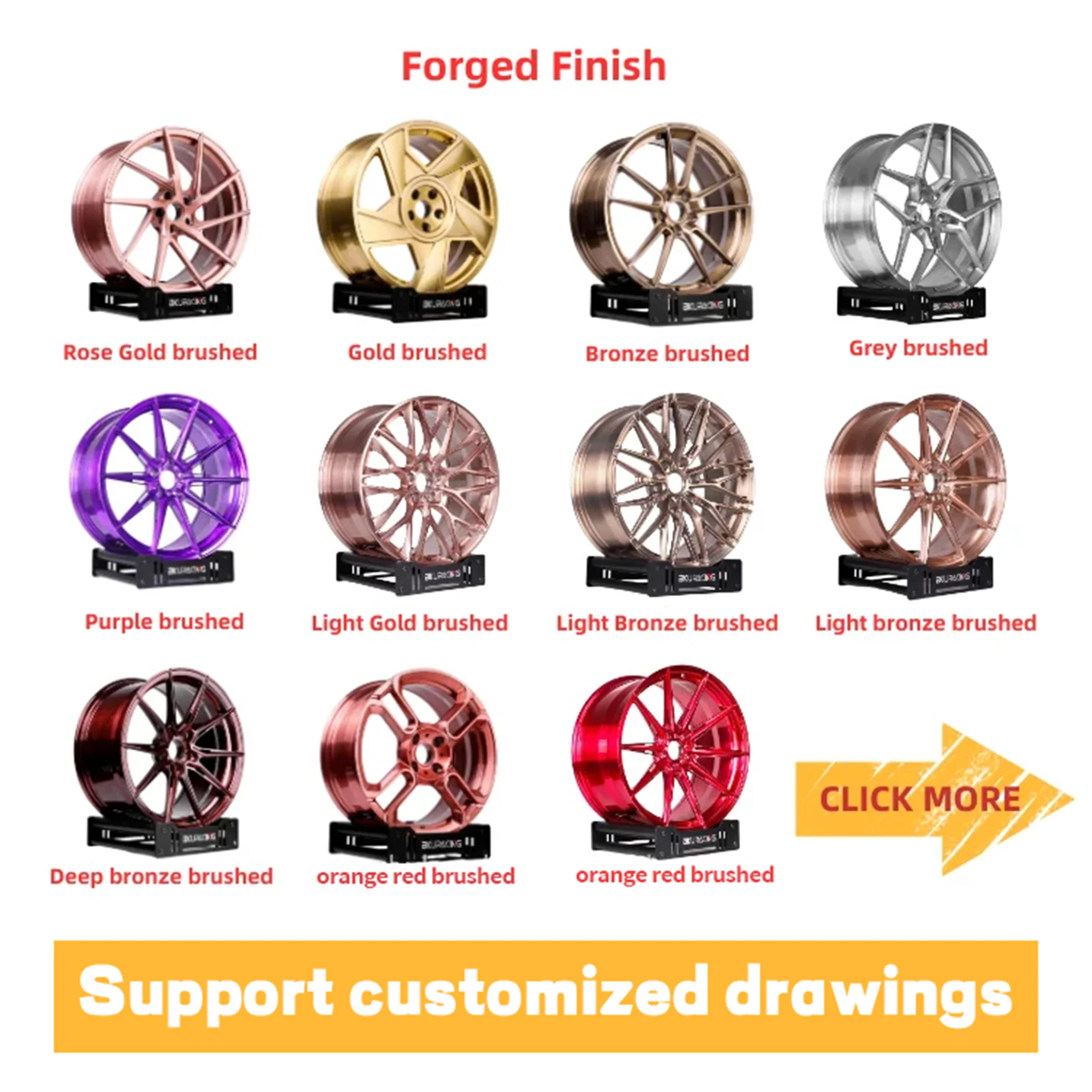 ING para ruedas, neumáticos Porsche Cayenne Macan, proceso de forja, aluminio de aviación T6061, personalizado según imágenes - imagen 5