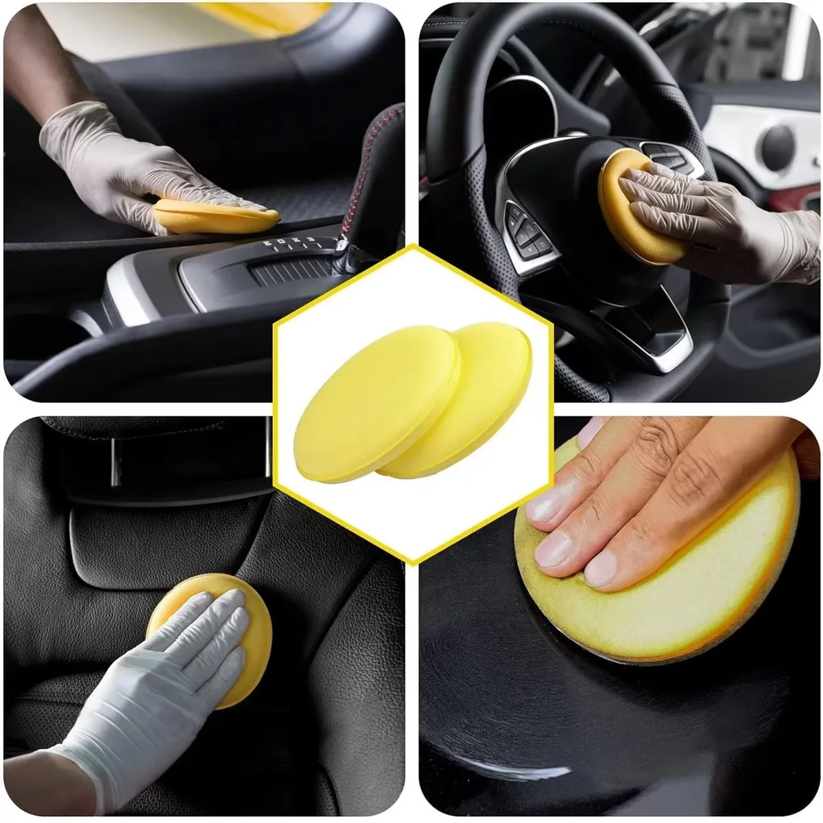 Esponja de pulido y aplicación de cera para coche - imagen 3