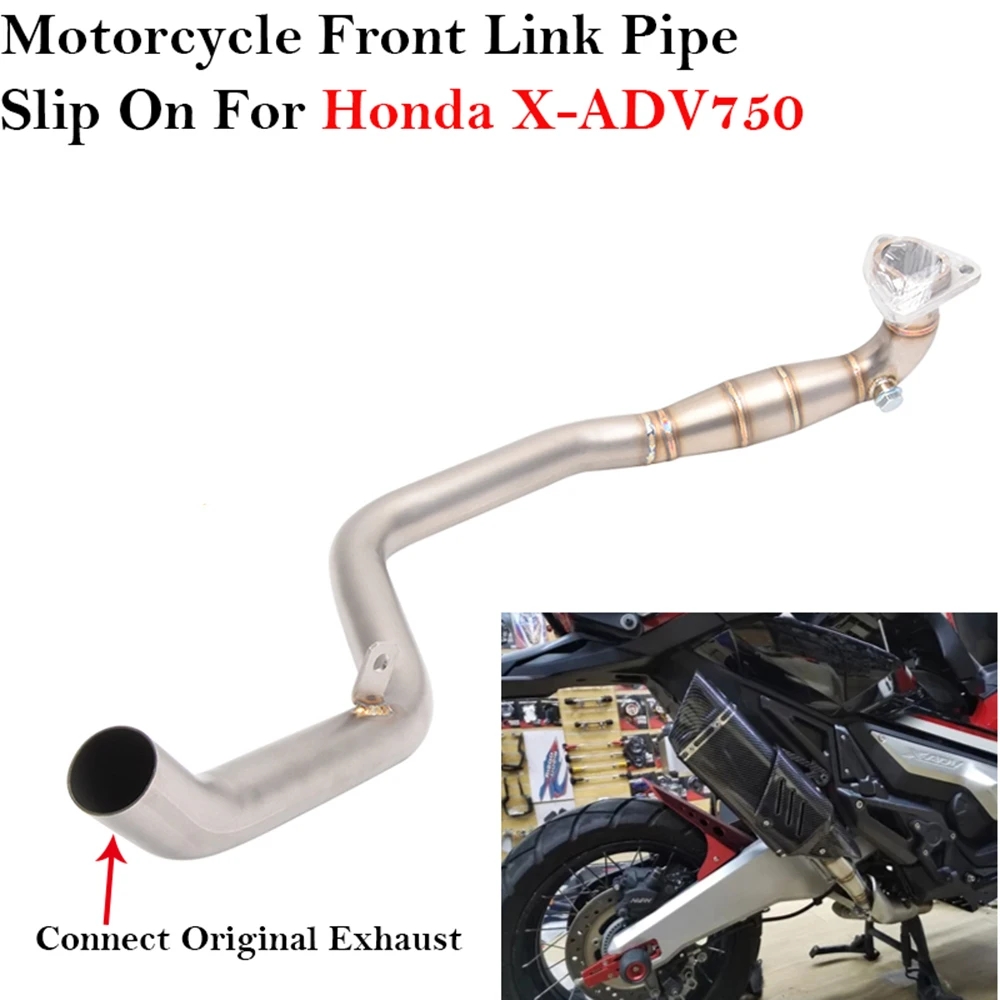 Tubo enlace slip-on Honda X-ADV 750 – escape silenciador frontal - imagen 2