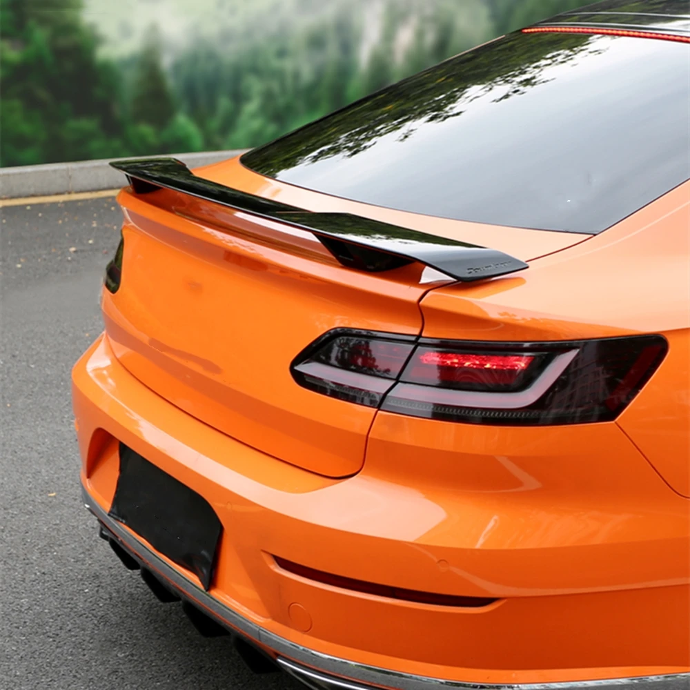 YOFER-alerón trasero para maletero de coche, embellecedor de puerta trasera, tapa divisora, labio negro brillante, para Volkswagen VW CC Arteon 2019-2021 - imagen 2