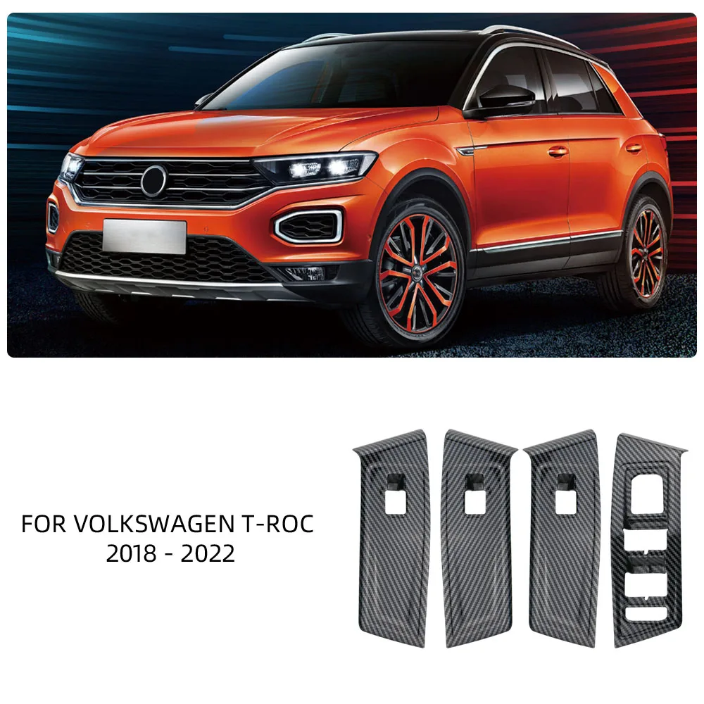Pegatina para panel de elevalunas efecto carbono VW T-Roc 2018-2024 - imagen 5