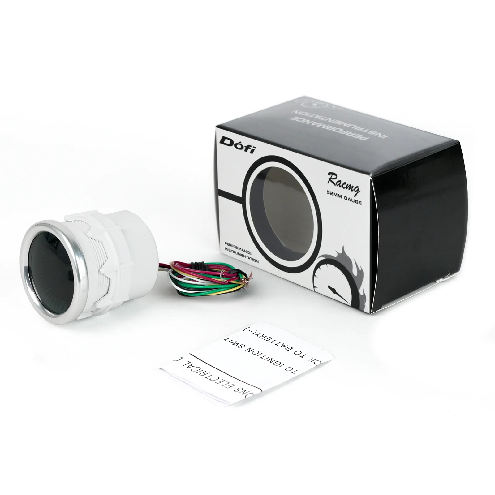 Kit de relojes 52 mm LED blanco: aceite, voltaje, agua, AFR y EGT - imagen 2