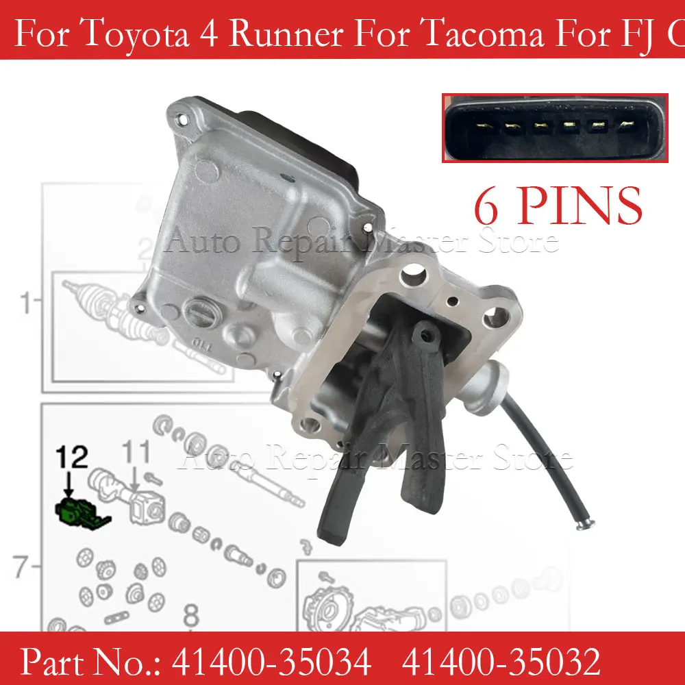 41400-35034 Actuador de vacío del diferencial Toyota Hilux 4x4 - imagen 2