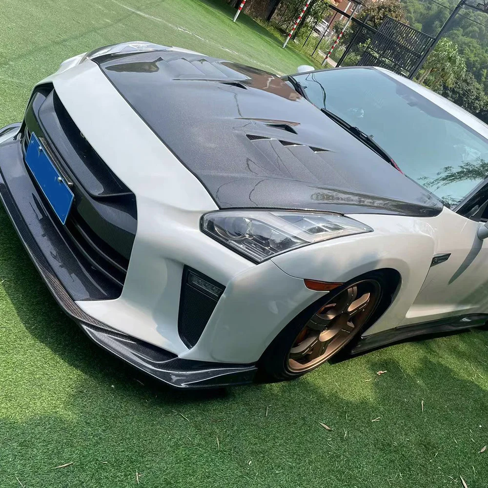 Capó delantero de fibra de carbono para Nissan GT-R R35 - imagen 2