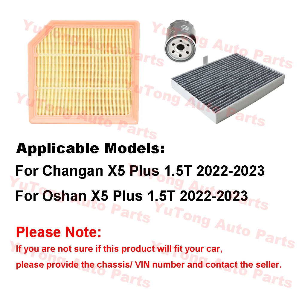 Kit filtros CHANGAN X5 Plus 1.5T – aire + aceite + habitáculo - imagen 4